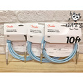 ♪ Your Music 愉耳樂器♪ Fender Original 系列 10呎 雙直頭吉他貝斯導線 淺藍款_2 ♪ Your Music 愉耳樂器♪ Fender Original 系列 10呎 雙直頭吉他貝斯導線 淺藍款_2
