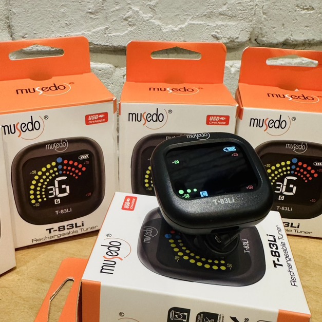 ♪ Your Music 愉耳樂器♪ Musedo T-83Li USB 充電式夾式 調音器 校音器 鋼琴 吉他 烏克麗麗 爵士鼓 t83 - 標價為單一個 ♪ Your Music 愉耳樂器♪ Musedo T-83Li USB 充電式夾式 調音器 校音器 鋼琴 吉他 烏克麗麗 爵士鼓 t83 - 標價為單一個