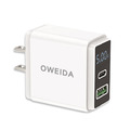 Oweida 20W PD+QC3.0智慧型液晶電源顯示充電器_2 Oweida 20W PD+QC3.0智慧型液晶電源顯示充電器_2