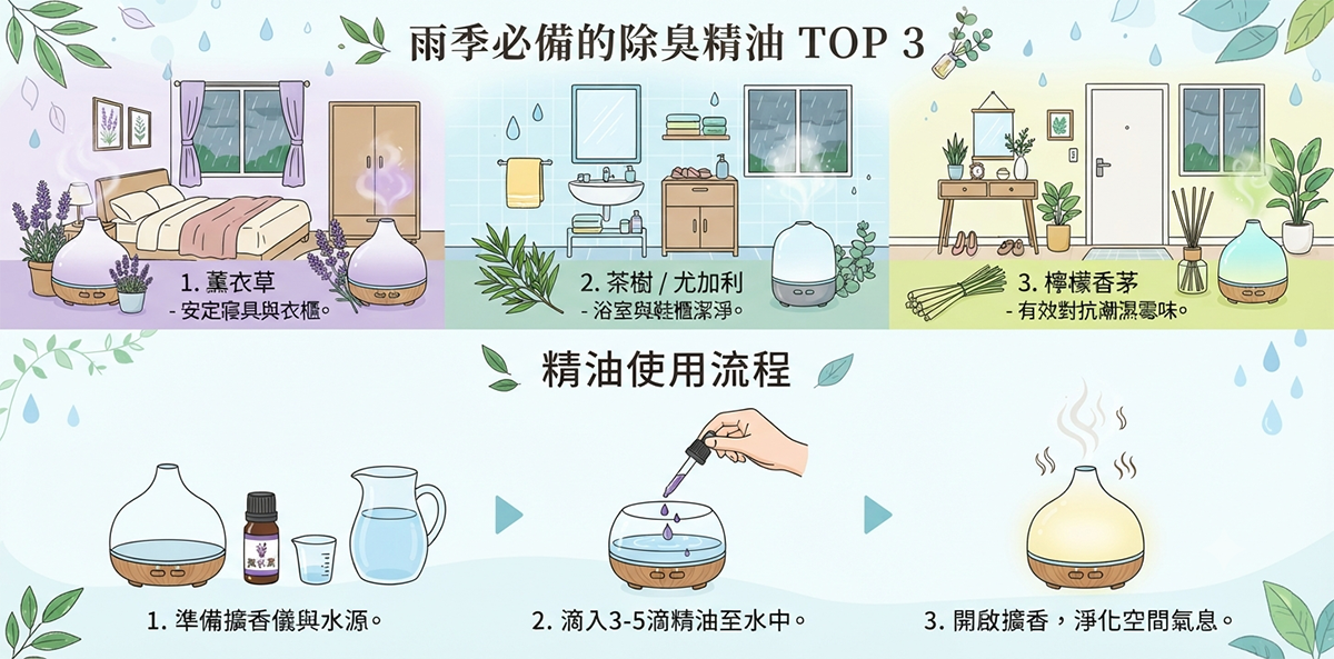 雨季必備的除臭精油top3