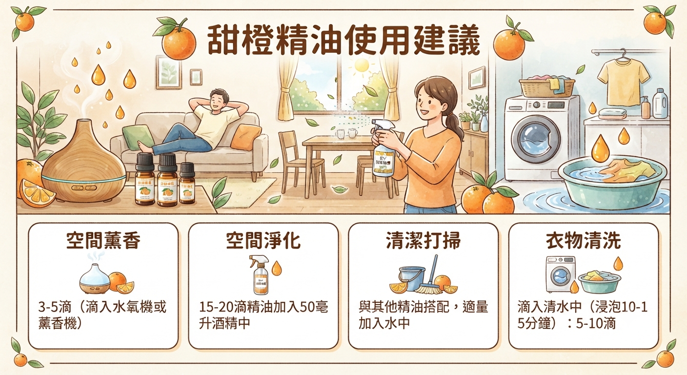 甜橙精油使用建議
