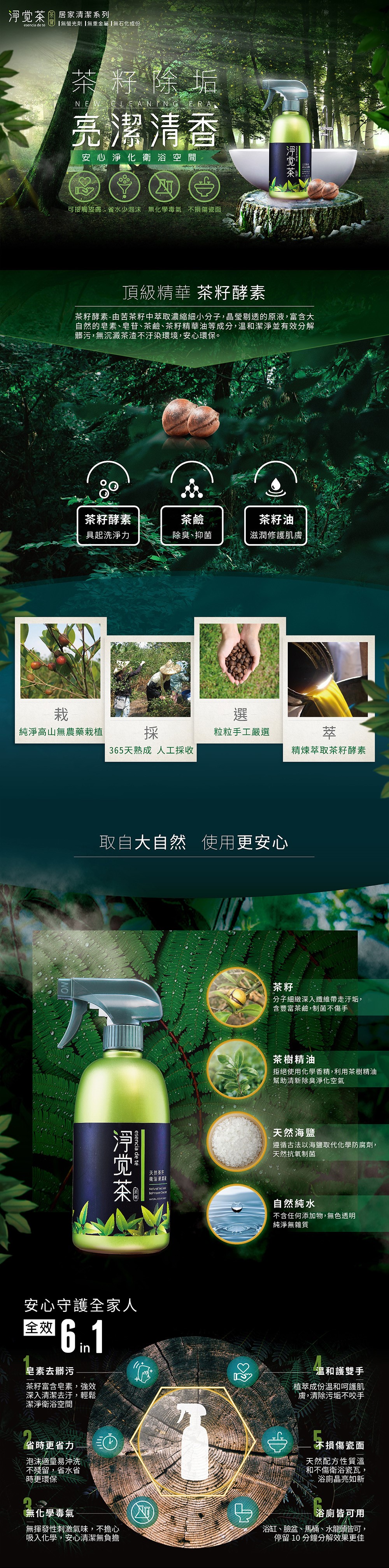 天然茶籽衛浴清潔液-茶寶