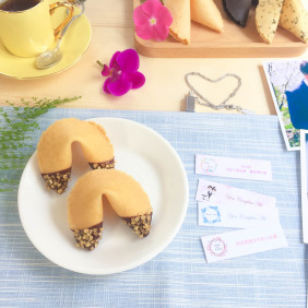 黃寶石造型巧克力 客製化籤文 多款禮盒規格任選  幸運餅乾