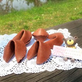 巧克力風味 客製化籤文 手工現烤幸運餅乾  