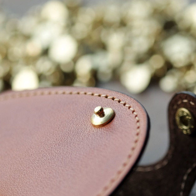 臺灣製 9mm黃銅凸釦/ 壓釦（有包面)