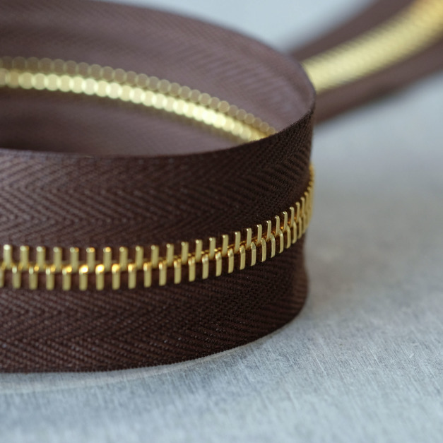 義大利 RACCAGNI 拉鍊 SUPER R系列 1CM 金色 可單雙向使用 #093