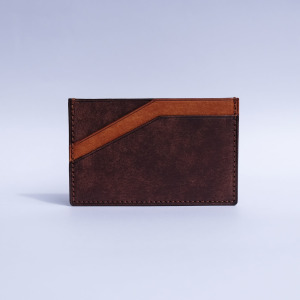雙色 名片/卡片/票卡套 峻嶺棕