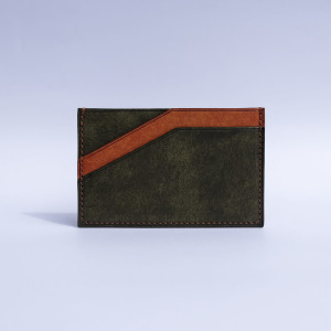雙色 名片/卡片/票卡套 橄欖綠