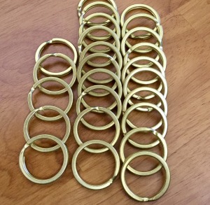 臺灣製 黃銅環 / 鑰匙環 內徑3公分、外徑3.5公分