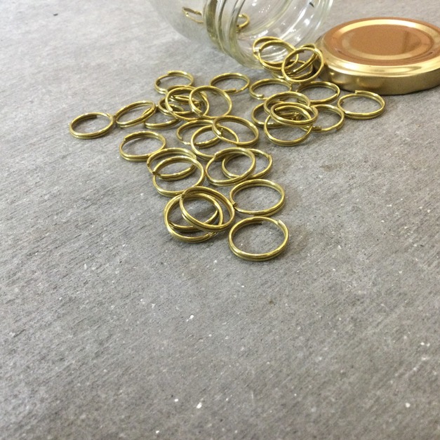 臺灣製 12mm 小鑰匙環 鋼製 （10入）