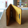 isni 雙色 鈔票夾/簡約短夾 牛皮 自由玩色 マネークリップ_2