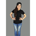 素面空白T 女T恤-黑_3