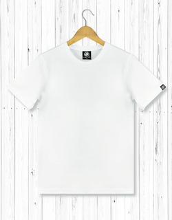 素面空白T 男T恤-白