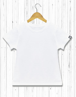 素面空白T-童裝-白