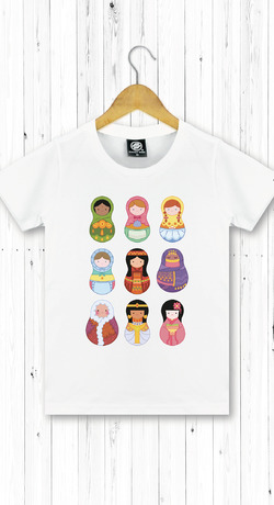 俄羅斯娃娃 女T恤
