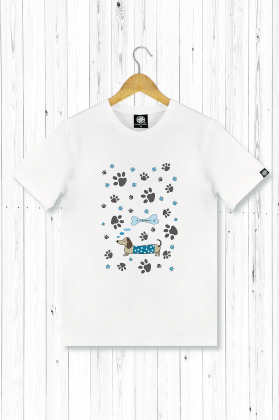 作夢臘腸狗 男T恤