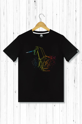 彩虹獨角獸 男T恤-2色