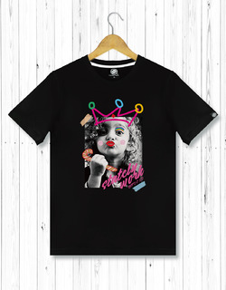 小女王照片 T 男T恤 黑白二色