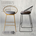 法國復古LOFT工業風吧台椅 (YJ-526)_2