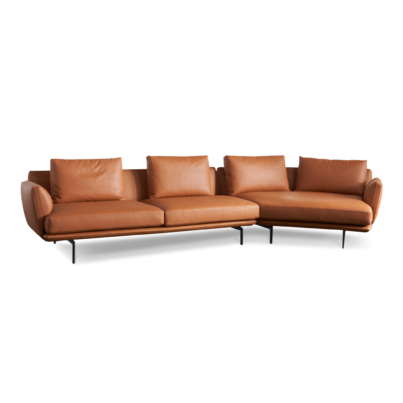 海島型沙發/三人+貴妃/頂級納帕牛皮 (S3065)