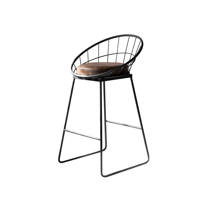 法國復古LOFT工業風吧台椅 (YJ-526)