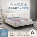 石墨烯蠶絲乳膠三線獨立筒床墊-6尺雙人加大 (BD-ROBERTA6)