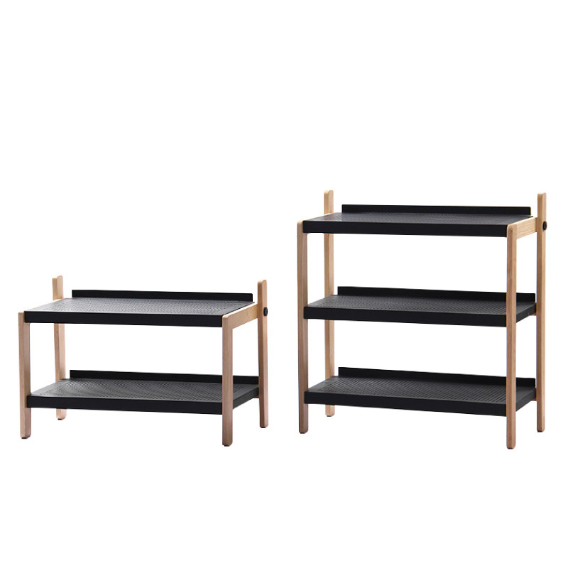 梣木鋼板層架/鞋架/置物架 (BD-268)