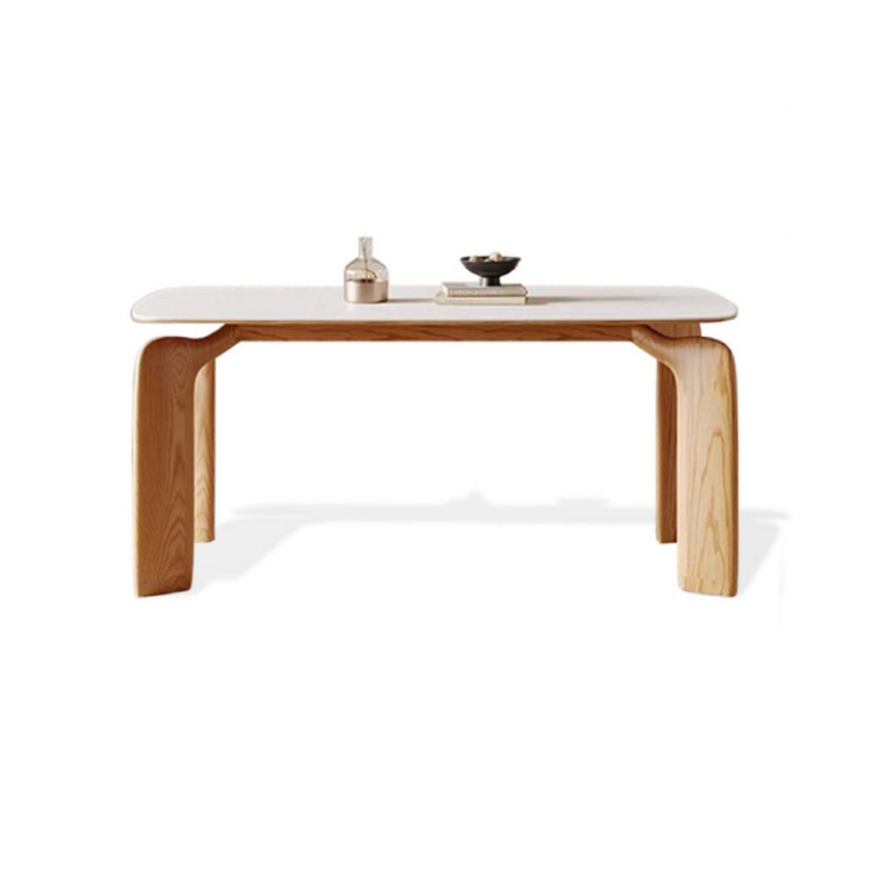 雙│餐桌│梣木＋岩板│E2-8686