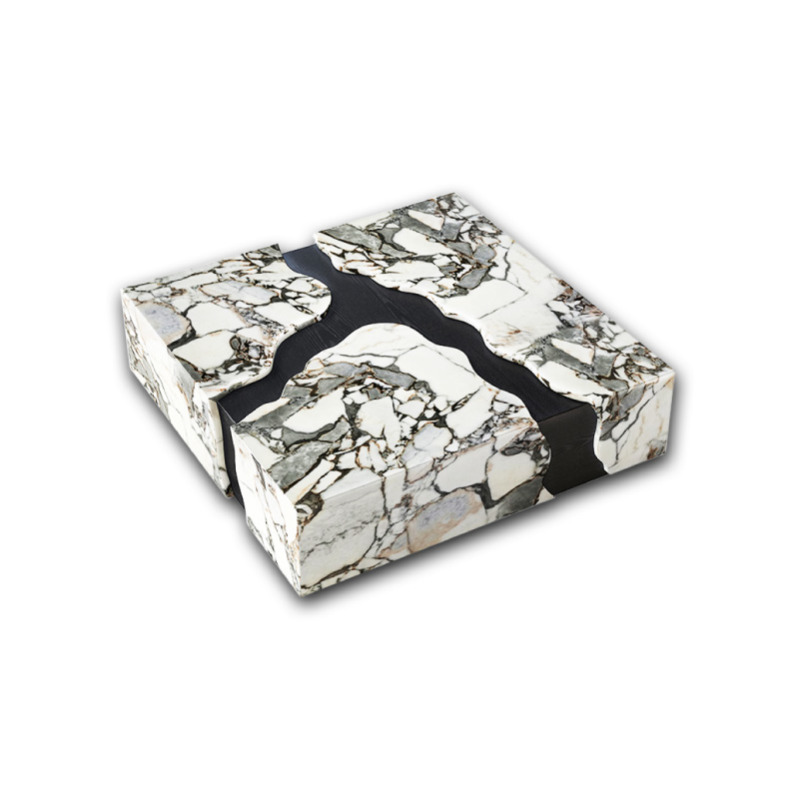 輕奢義式大理石河流茶几/100/120CM