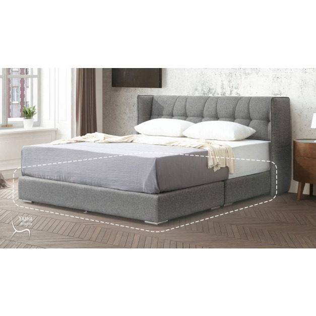 B17-06 深灰色6x7尺布面床底 (A326L)