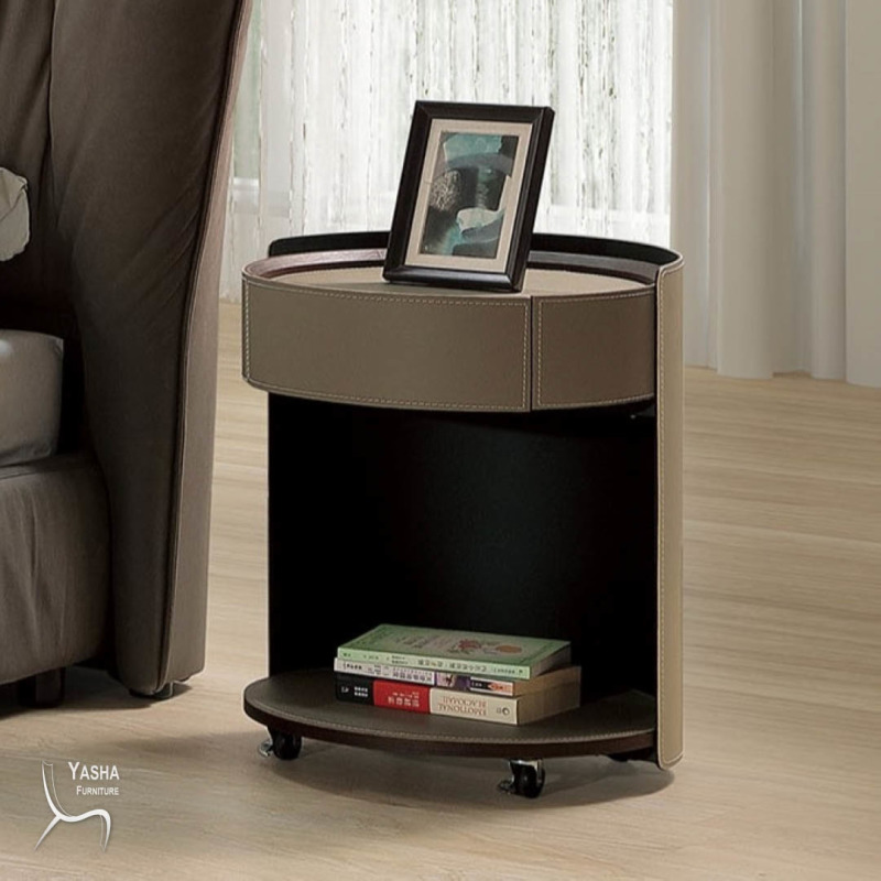 B19-03 米勒馬鞍皮床頭櫃 (KM019B)