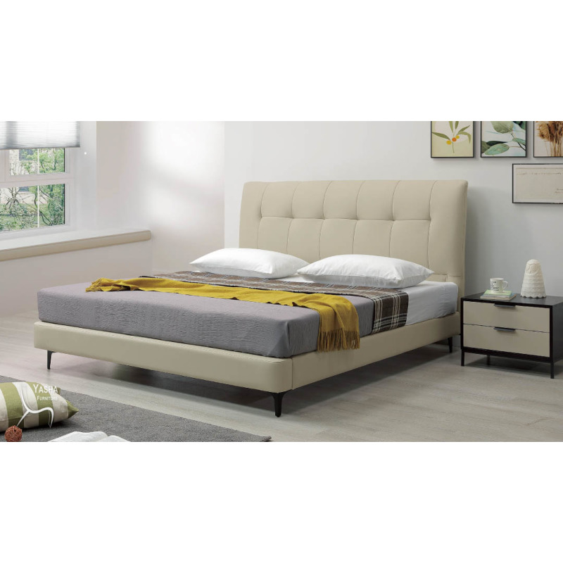 B13-02 蒙大拿5尺半牛皮床台 (2338)