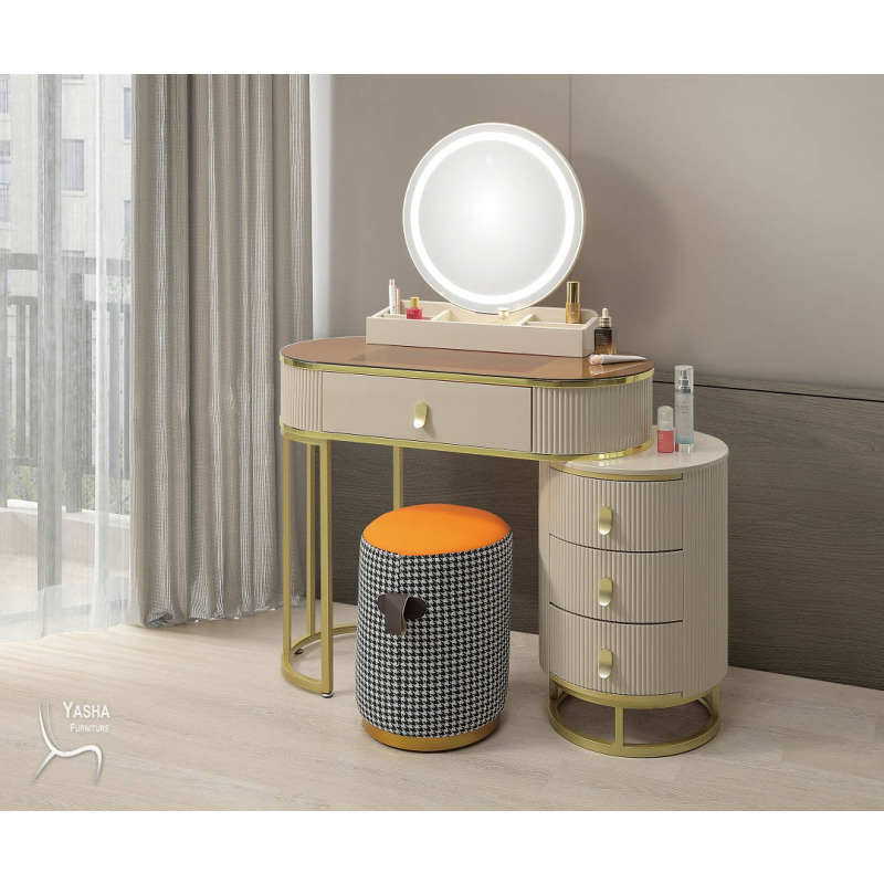 B23-05 卡瑞爾3尺伸縮鏡台 (含椅)(L5288)