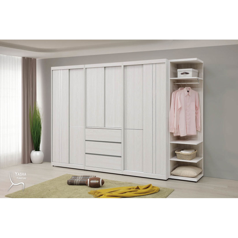 B44-01 科琳9.5尺組合推門衣橱(M111x2+M159+M311)