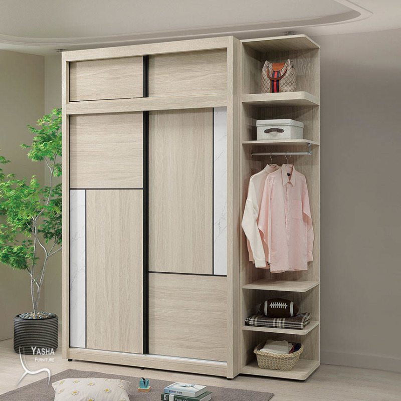 B36-05 萊米克5.5x8尺推門高衣櫥(HY916+HY917+HY920+HY921)