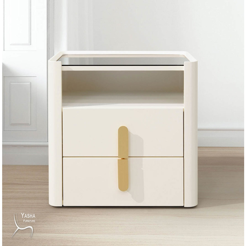 B29-06 路易莎床頭櫃(KX912白)