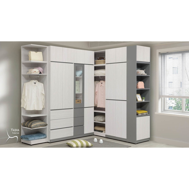 B39-01 凱倫L型轉角組合高衣橱(M308+M309+M310+M311×3+
M312+M313×3+M314×3+M315)