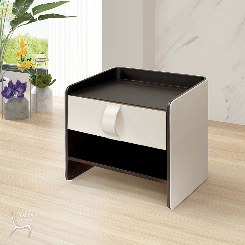 B28-12 勞倫斯皮革頭櫃(KM009)