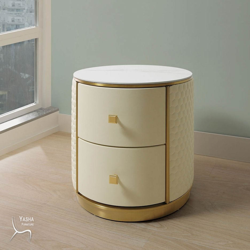 B30-01 法蘭克皮革床頭櫃(KM006)