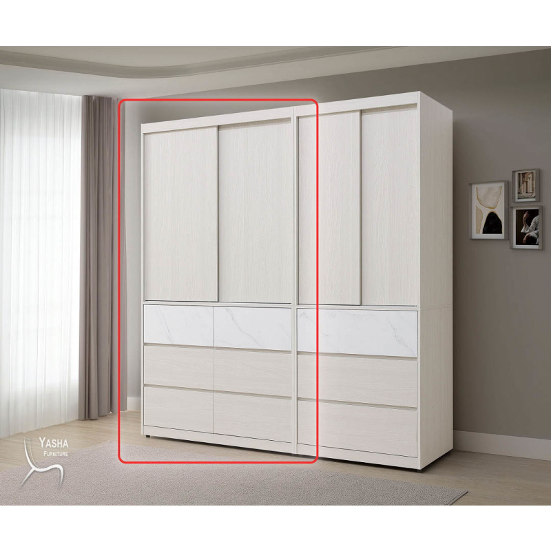 B64-02 泰倫4&times;7尺推門組合衣櫥 (L106)