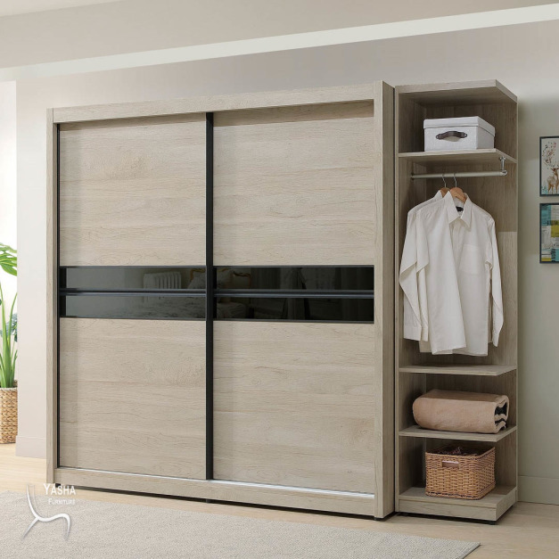 B56-04 威瑟斯7.5尺推門衣櫥(HY865+HY867)