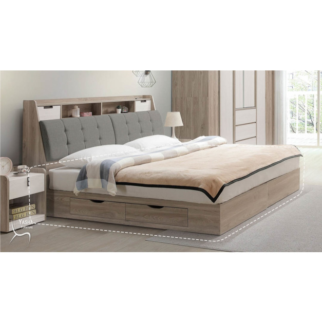 B67-07 華沙6尺四抽收納床底 (G312×2)