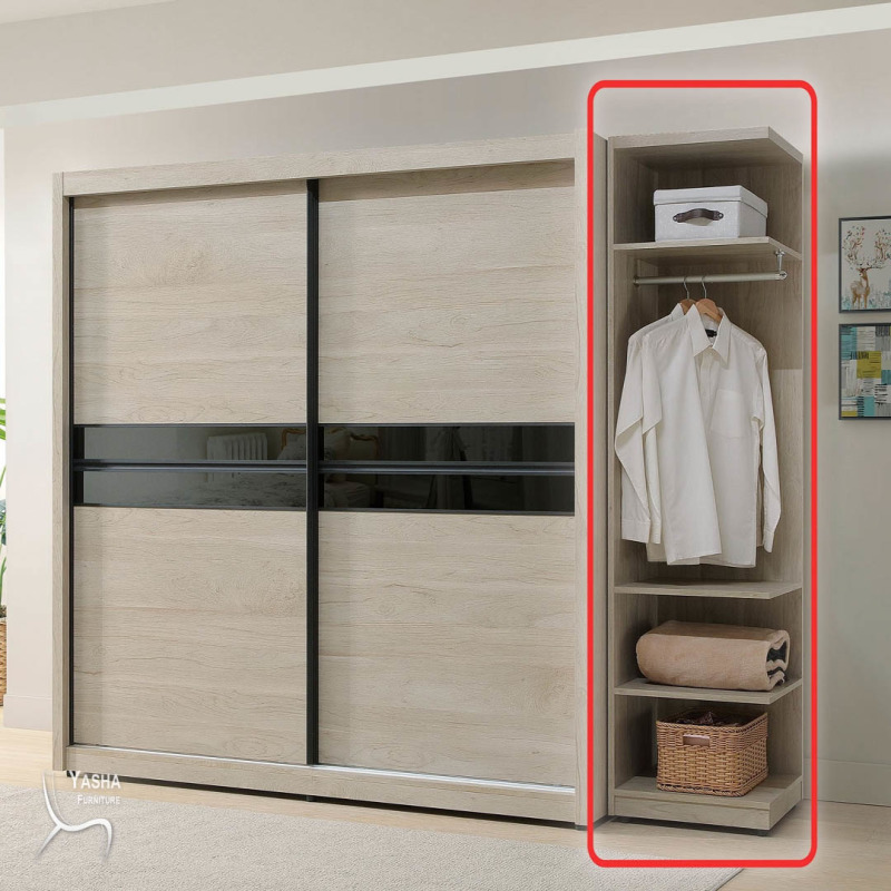 B56-06 威瑟斯6尺推門衣櫥(HY865)