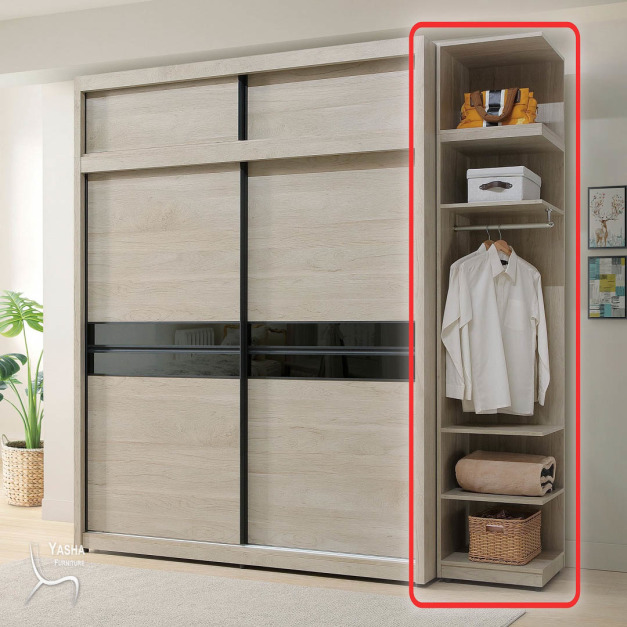 B56-03 威瑟斯1.5尺開放高衣櫥(HY867+HY868)