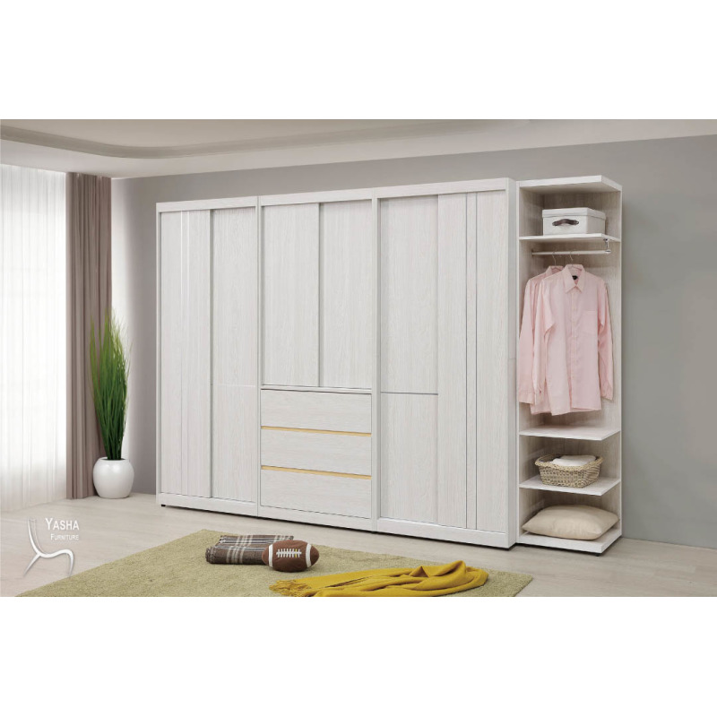 B48-01 泰勒9.5尺組合推門衣櫥(M111&times;2+M112+M311)