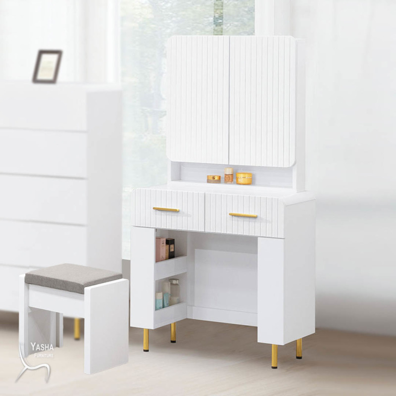 B95-09 溫斯頓2.3尺鏡台(含椅)(J503+J504椅)