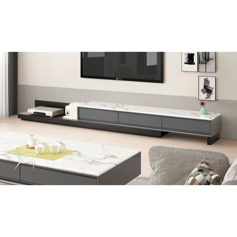 B360-01 道格6.6尺石面伸縮長櫃 (2101)