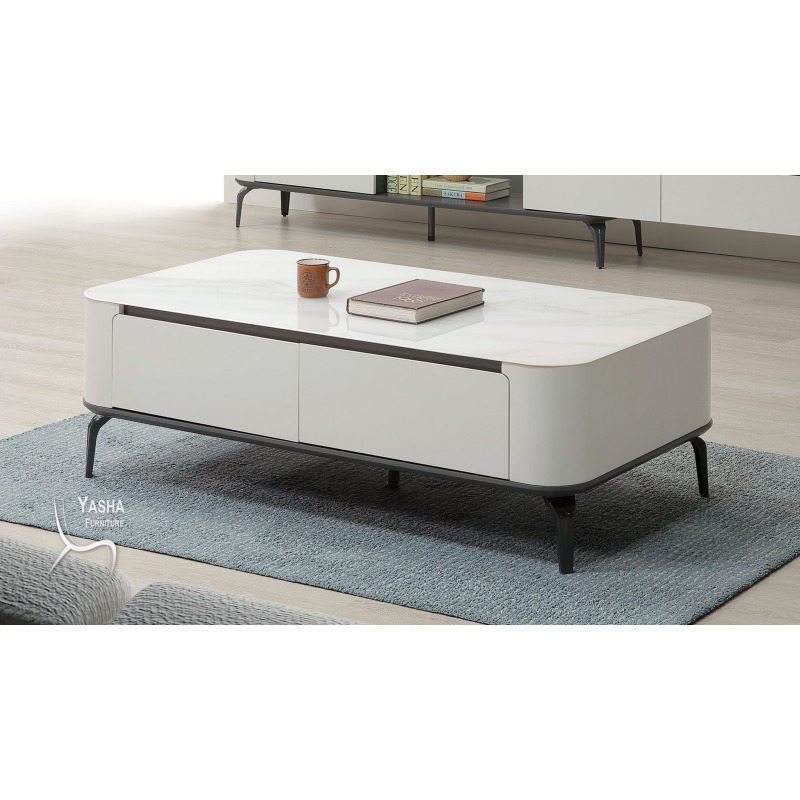 B269-02 德里卡玻璃大茶几 (A02-1300)