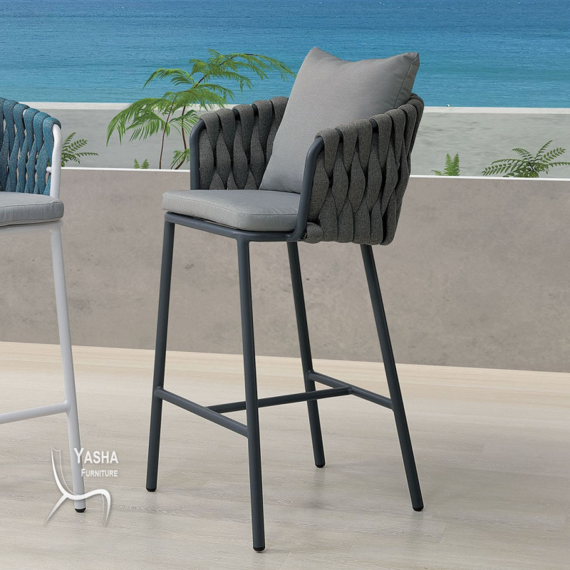 B245-06 格里曼戶外吧台椅 (ZF4026C 深灰)