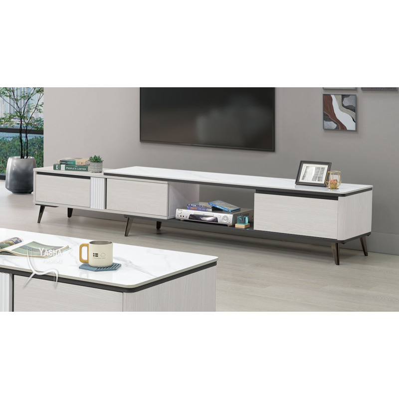 B355-02 格倫6尺岩板伸縮長櫃 (M204+J107岩板)